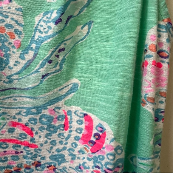 Lilly Pulitzer Essie Mini Dress Pastel Pattern Aqua - Picture 4 of 6